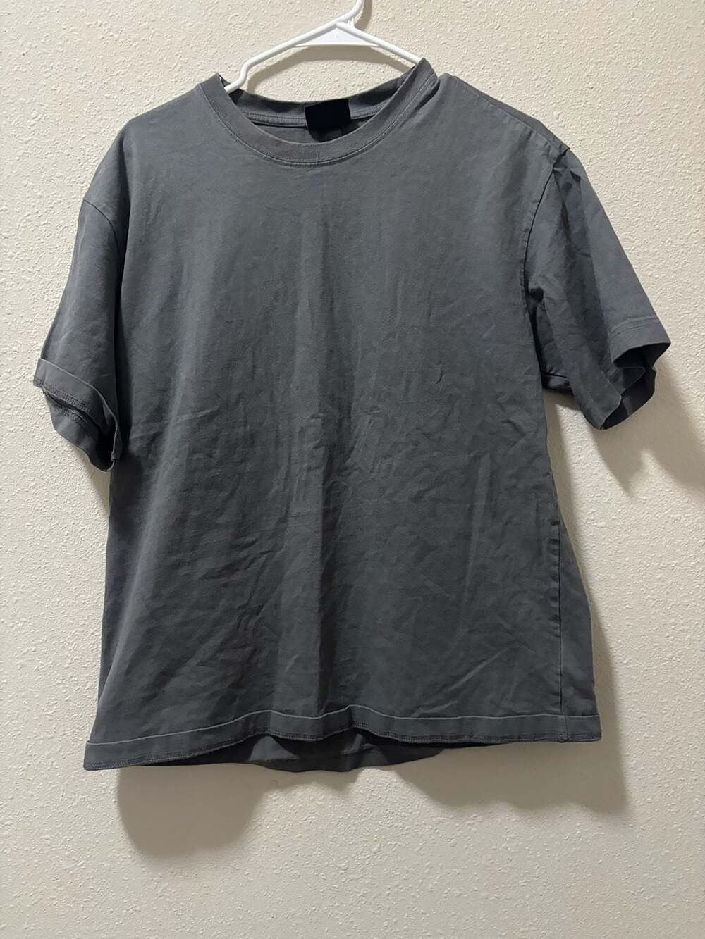 H&M Loose Fit Grey Crew Neck T-Shirt